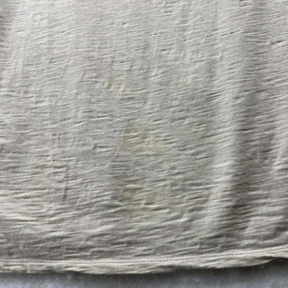 Chico's Tops Womens S 2 Ivory Round Neck Tassel Mesh Front Short Sleeve Pullover - Picture 7 of 10